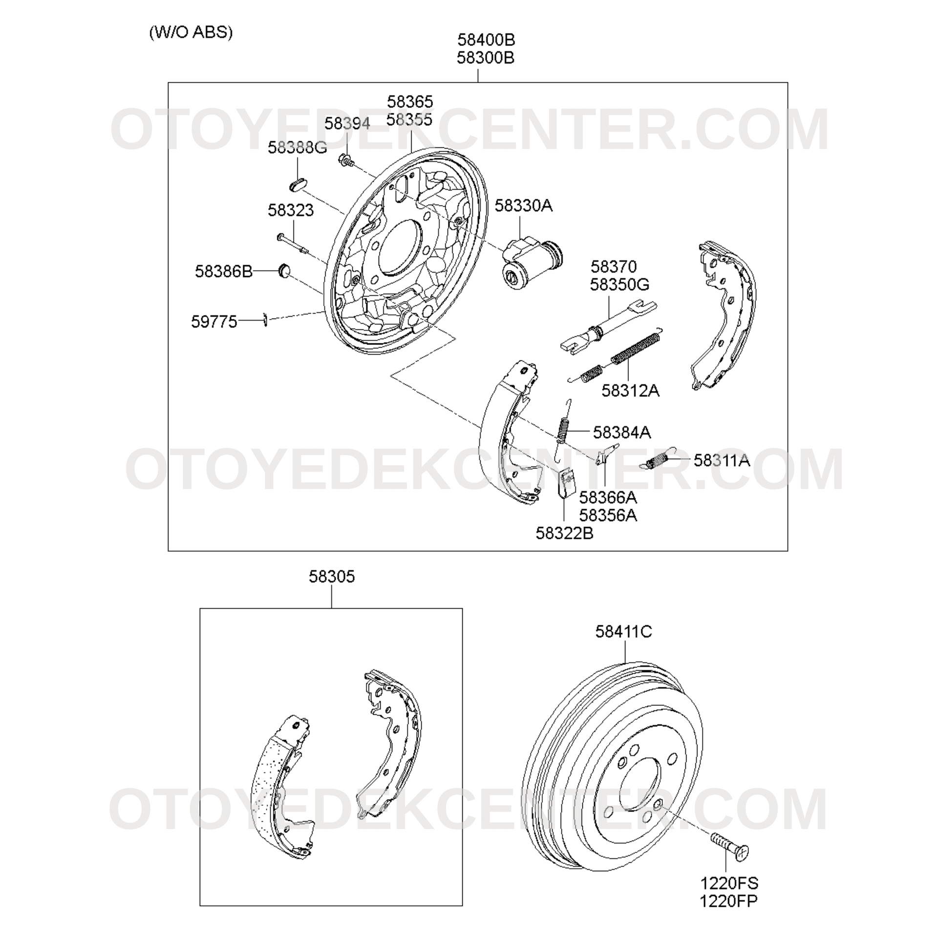 ARKA KAMPANA FREN TABLA PİMİ | 583231-G000 küçük görsel 2