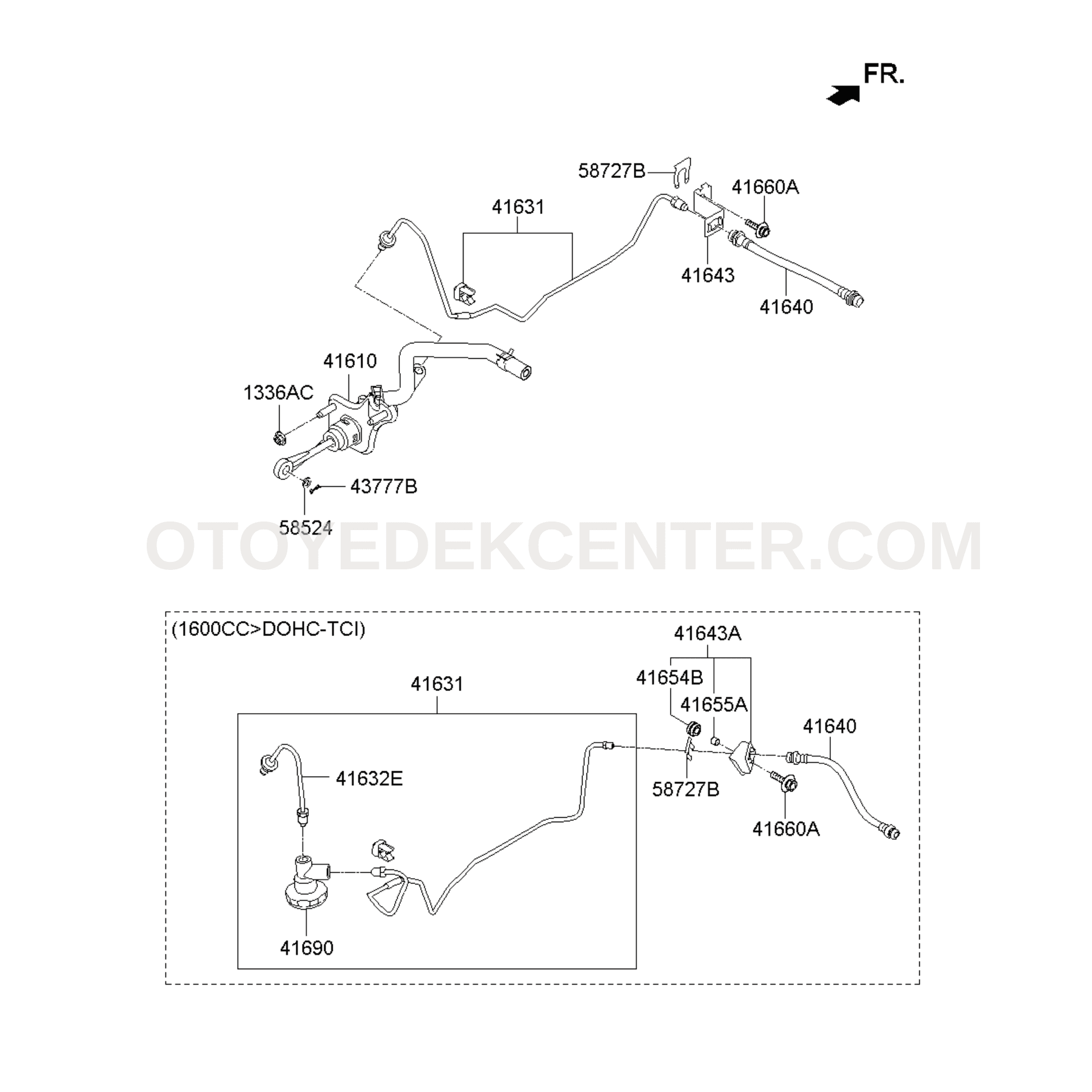 DEBRİYAJ ÜST MERKEZİ | DEBRİYAJ ANA SİLİNDİRİ | 41610-1R110 — Görsel 3