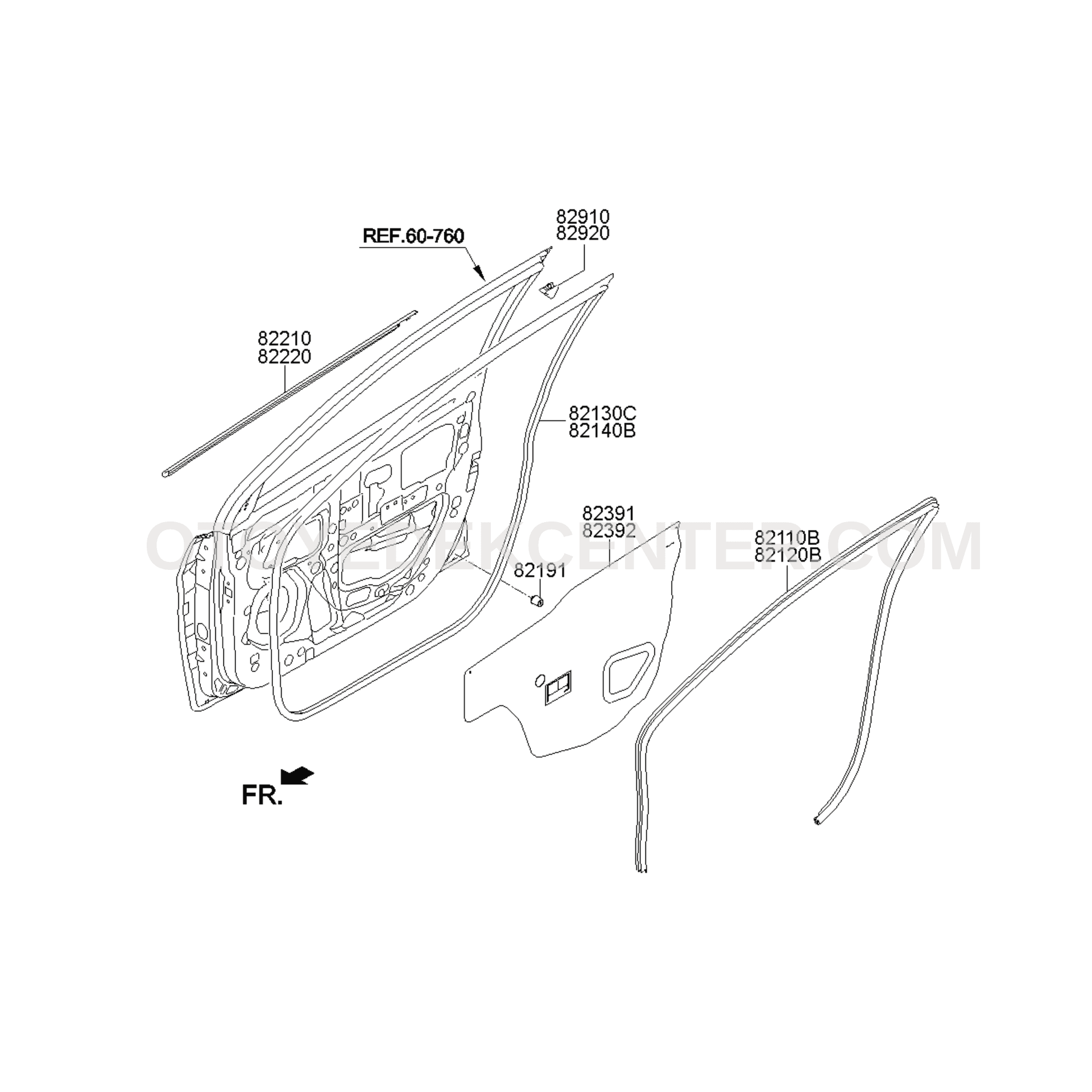 SAĞ ÖN KAPI KASA FİTİLİ | 82120-1R000-4X — Görsel 3