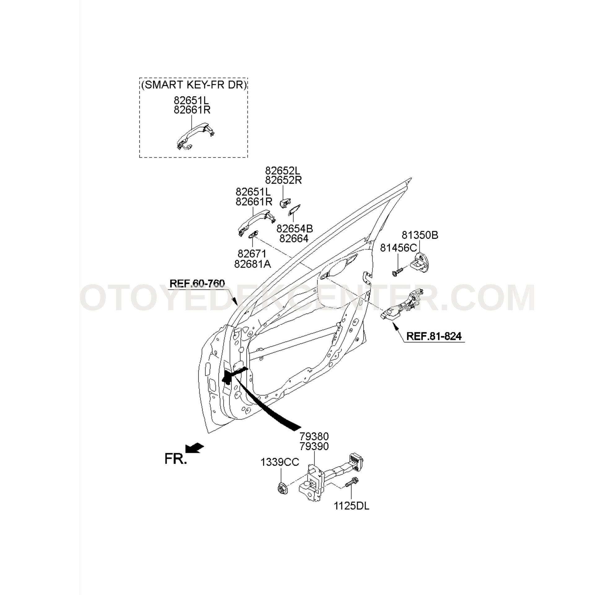 SAĞ ÖN-ARKA DIŞ KAPI KOLU KAPAĞI | 82662-F2040 — Görsel 4