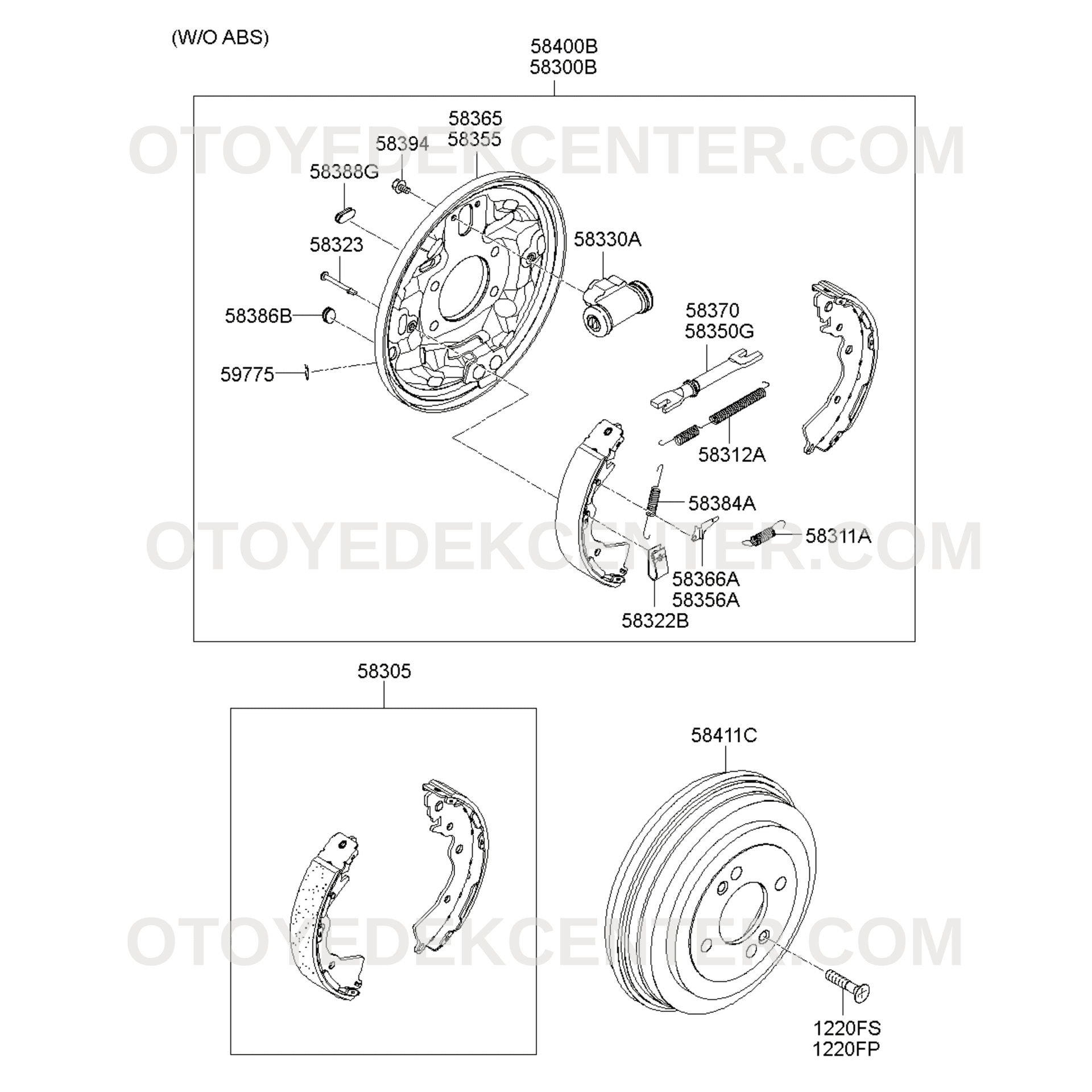 SAĞ ARKA KAMPANA FREN AYAR KOLU | OTOMATİK AYAR LİMİTÖRÜ |  58363-1G000 — Görsel 3